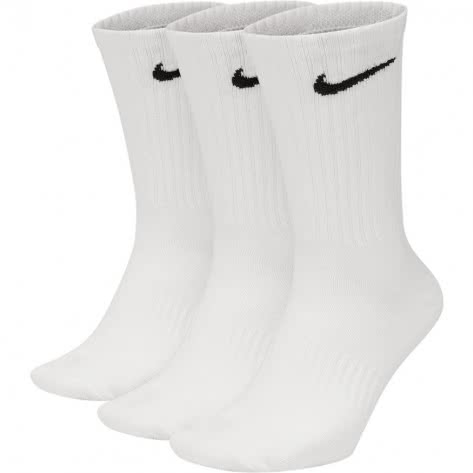 Nike Unisex Sportsocken Everyday Lightweight Crew 3PR SX7676-100 42-46 White/Black | 42-46