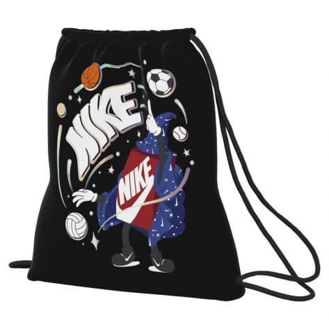 Nike Kinder Sportbeutel Drawstring Bag FN1360-010 Black/Black/White | One size