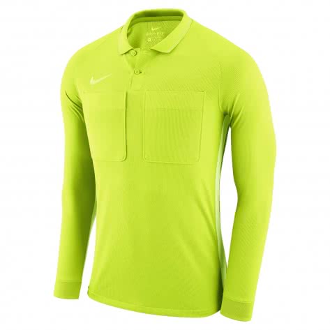 Nike Herren Schiedsrichter Langarm Trikot Dry Referee Top AA0736-703 XS Volt/Electric Green/Volt | XS