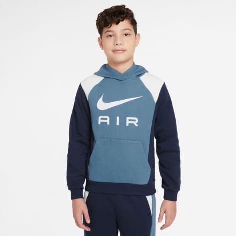 Nike Kinder Kapuzenpullover Air Big Kids Hoodie FZ4955-429 137-147 Aegean Storm/Midnight | 137-147