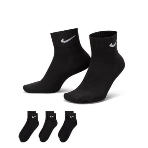 Nike Unisex Sportsocken Everyday Cushion Ankle 3PR SX4926-001 46-50 Black/White | 46-50