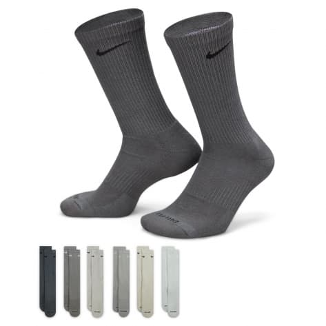 Nike Unisex Sportsocken Everyday Plus Cushioned Crew 6PR SX6897 