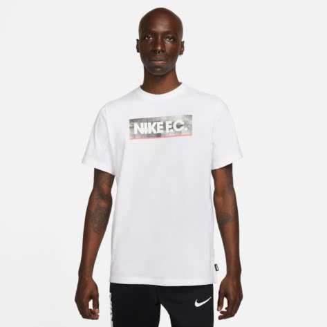 Nike F.C. Herren T-Shirt Soccer Tee DH7444-100 S White/Black | M
