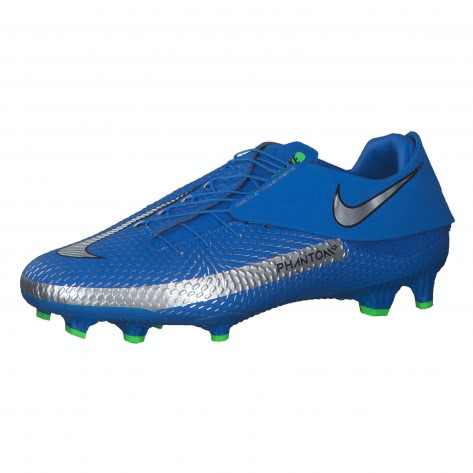 Nike Herren Fussballschuhe Phantom GT Flyease FG/MG DA2835-403 42.5 Photo  Blue/Metallic Silver | 42.5 | cortexpower.de