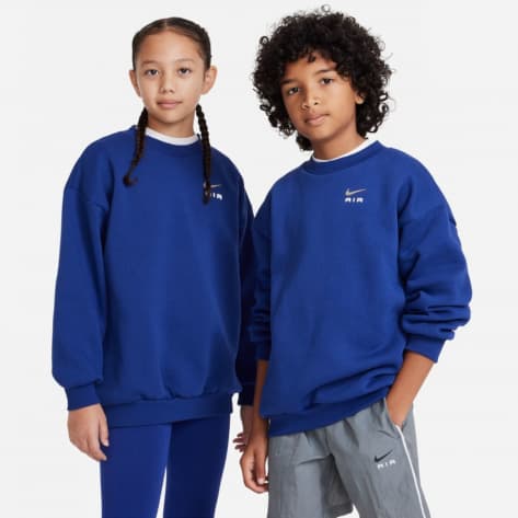 Nike Kinder Sweatshirt Air Icon Fleece DX9391-470 128-137 Deep Royal | 128-137