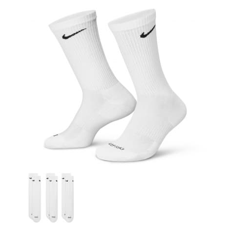 Nike Unisex Sportsocken Everyday Plus Cushioned Socks SX6888-100 38-42 White/Black | 38-42