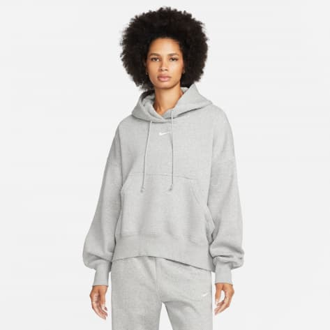 Nike Damen Kapuzenpullover Phoenix Fleece DQ5858-063 M DK Grey Heather/Sail | M