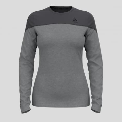 Odlo Damen Pullover BL Top crew neck l/s Revelstoke 111141-10734 M Dark Grey Melange | M