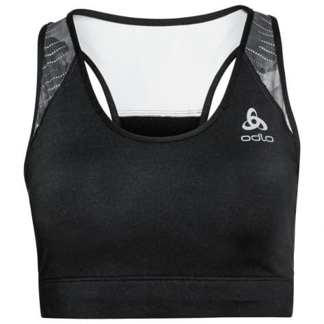 Odlo Damen Sport-BH Bralette Essentials Print Bra 323151-15000 L Black | L