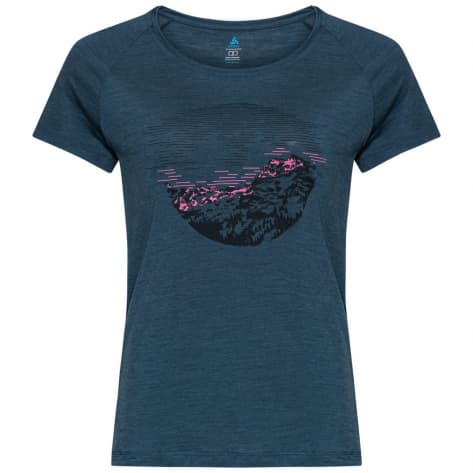 Odlo Damen T-Shirt Crew Neck S/S Ascent PW 130 Sunrise 551261 