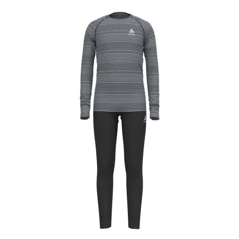 Odlo Kinder Unterwäsche Set Active Warm Eco Set Long 159449-60066 152 Black-Grey Melange | 152