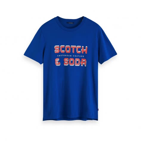 Scotch & Soda Herren T-Shirt Artwork Tee 152265-3200 M Star Blue | M