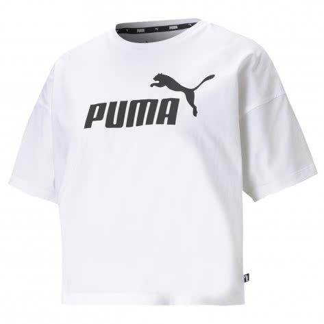 Puma Damen T-Shirt Essential Logo Cropped tee 586866 