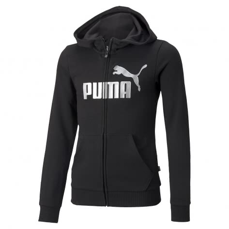 Puma Mädchen Kapuzenjacke ESS+ Logo Full-Zip Hoodie 846959-01 140 Puma Black | 140