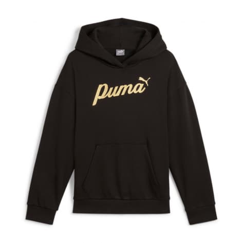 Puma Mädchen Kapuzenpullover ESS SCRIPT Metallic Hood 682780 