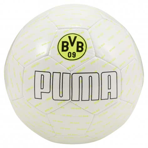 Puma Fussball BVB Legacy Ball 083643-03 5 Puma White-Safety Yellow | 5