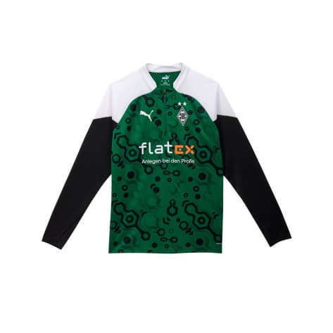 Puma Herren BMG Training Borussia Mönchengladbach Sweatshirt 931892-09 L Power Green-PUMA Black | L