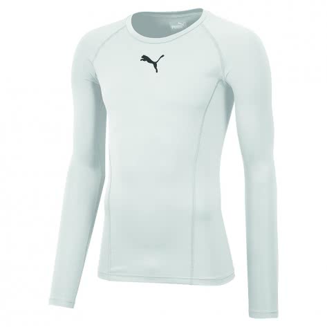 Puma Kinder Kompressionsshirt Liga Baselayer Tee LS Jr 655921-04 176 Puma White | 176
