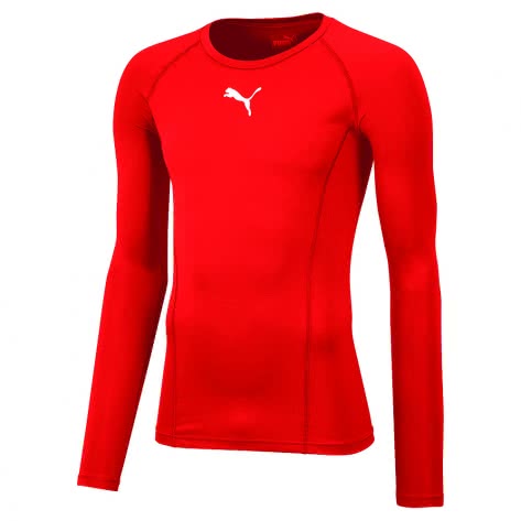 Puma Herren Kompressionsshirt Liga Baselayer Tee LS 655920-01 M Puma Red | M
