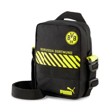 Puma Herren Borussia Dortmund Umhängetasche BVB Portable Bag 077247-03 Puma Black-Safety Yellow | One size
