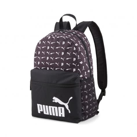 Puma Mädchen Rucksack Phase AOP Backpack 078046-06 Puma Black-Logo AOP | One size