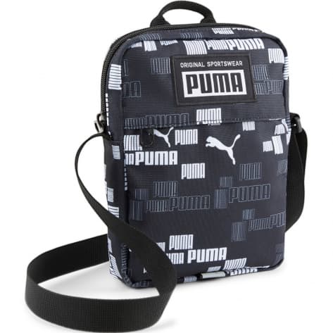 Puma Umhängetasche Academy Portable 079135-20 Puma Black-Logo AOP | One size