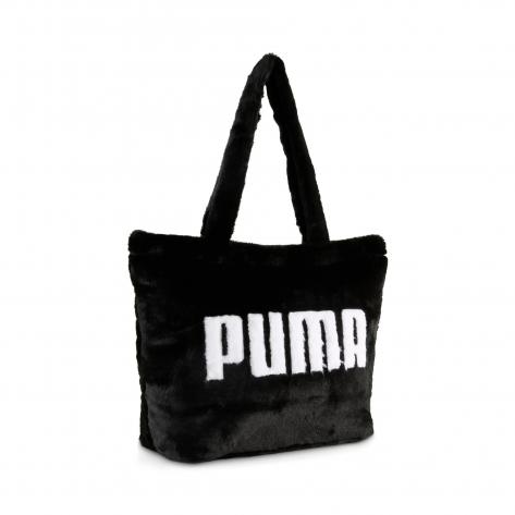 Puma Damen Tragetasche UP FAUX FUR Shopper 091712-01 Puma Black | One size