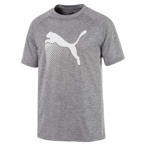 Puma Herren Trainingsshirt The Cat Heather Tee 517348-06 S Charcoal Gray Heather | S