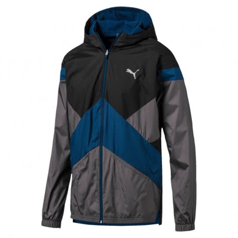 Puma Herren Trainingsjacke Reactive Reversible Jacket 518392-01 S Puma Black-Gibraltar Sea-Castlerock | S