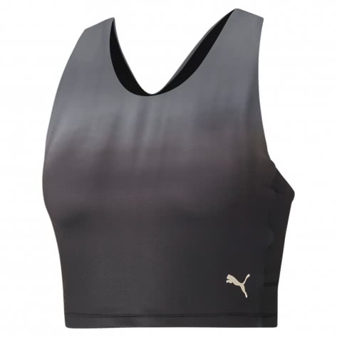 Puma Damen Top STUDIO Ombre Rcrbck Crop Top 521061-01 L PumaBlack-Asphalt-ombreprint | L