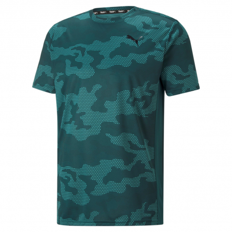 Puma Herren T-Shirt TRAIN OFF SEASON AOP TEE 522358-24 S Varsity Green | S