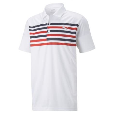 Puma Herren Poloshirt Grint Polo 535049-03 L BRIGHT WHITE-SKI PATROL | L