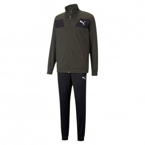 Puma Herren Trainingsanzug Techstripe Tricot Suit CL 585838-70 S Forest Night | S