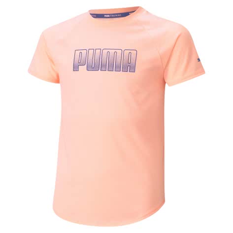 Puma Mädchen T-Shirt Runtrain Tee G 586200-25 164 Elektro Peach | 164