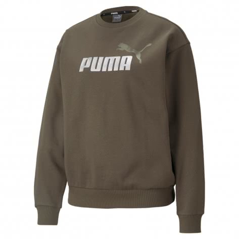 Puma Damen Pullover ESS+ Metallic Logo Crew 586893 