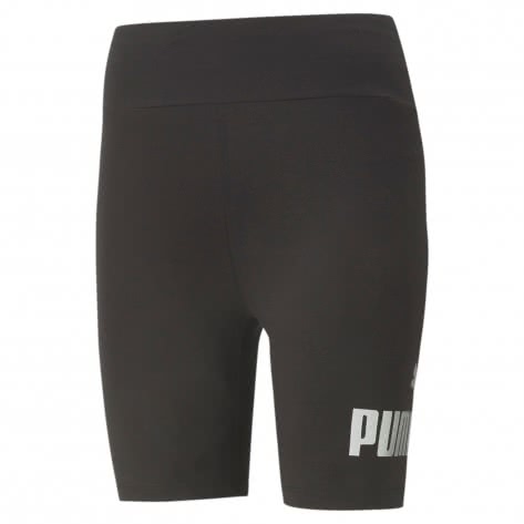 Puma Damen Tight ESS+ Metallic Short Tights 586895-51 S Puma Black-Silver | S