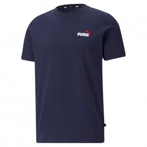 Puma Herren T-Shirt ESS+ Embroidery Logo Tee 587184-06 S Peacoat | S