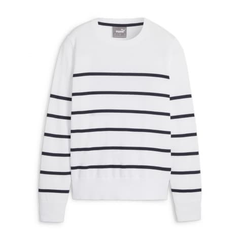 Puma Damen Sweatshirt W Resort Crewneck Sweater 623942-01 L White Glow-Deep Navy | L