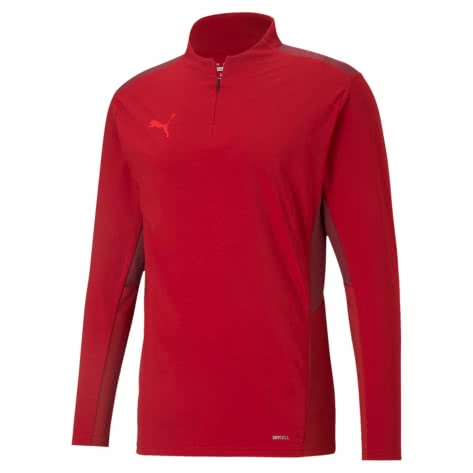 Puma Herren Langarmshirt teamCUP 1/4 Zip Top 656728 