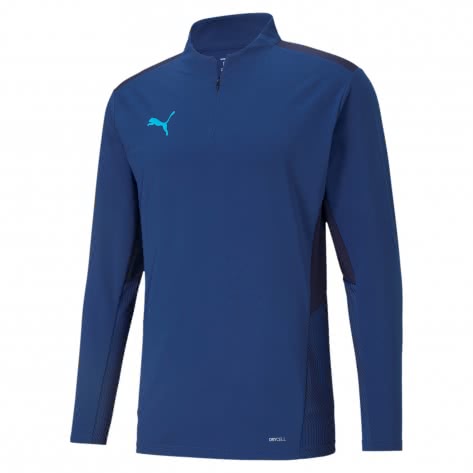 Puma Herren Langarmshirt teamCUP 1/4 Zip Top 656728 