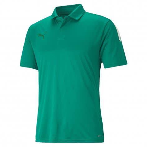 Puma Herren Polo Shirt teamLIGA Sideline Polo 657257-05 L Pepper Green-Puma White | L