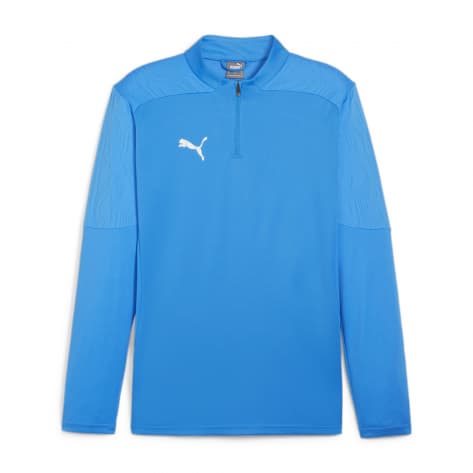 Puma Herren Langarm Shirt teamFINAL Training 1/4 Zip Top 658551-02 S Ignite Blue-PUMA Silver | S
