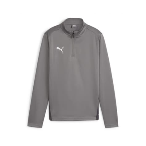 Puma Kinder Trainingsjacke teamGOAL Training 1/4-Zip Zip Top Jr. 658632-13 152 Cast Iron-Puma White | 152