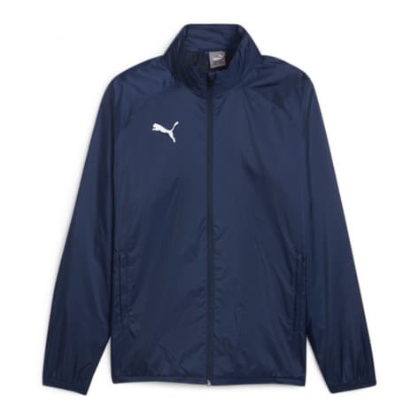 Puma Herren Allwetterjacke teamGOAL All Weather Jacket 659038-06 L Puma Navy-Puma White | L