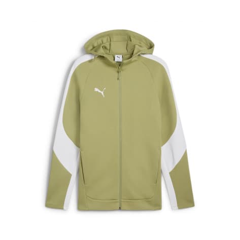 Puma Herren Sweatjacke EVOSTRIPE Hooded Jacket 659947-40 XXL Calming Green-PUMA Silver-PUMA White | XXL