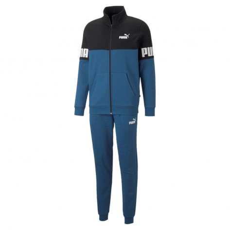 Puma Herren Trainingsanzug  Power Colorblock Suit FL cl 670038-17 S Lake Blue | S