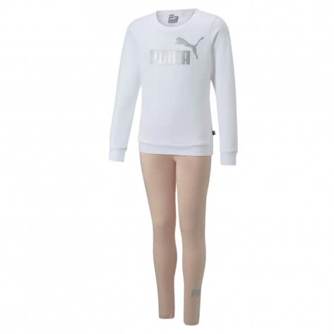 Puma Mädchen Trainingsanzug Logo Crew FL & Leggings Set G 671041 