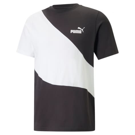 Puma Herren T-Shirt Power Cat Tee 673380-01 S Puma Black | S