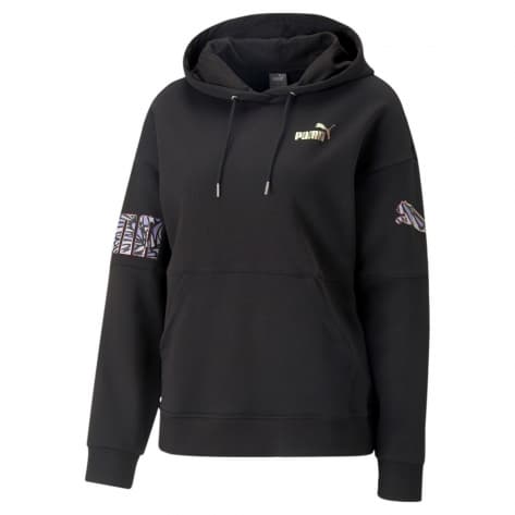 Puma Damen Pullover POWER NOVA SHINE Colorblock Hoodie TR 674446-01 S PUMA Black | S