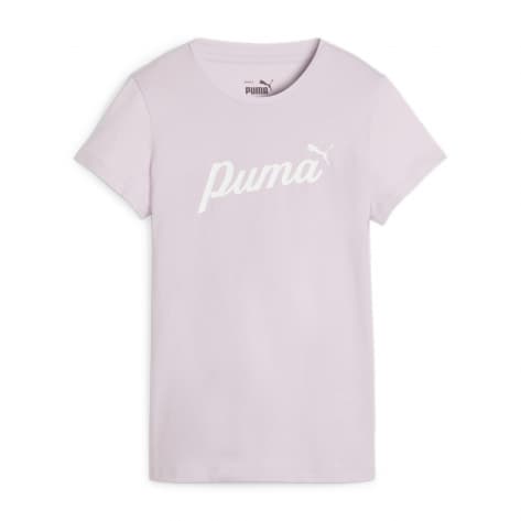 Puma Damen T-Shirt ESS+ Script Tee 679315-60 L Grape Mist | L